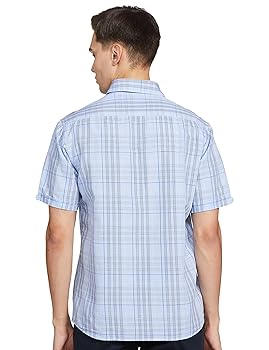 Arrow Men's Checkered Regular Fit Shirt (ASABSH1438_Dark
